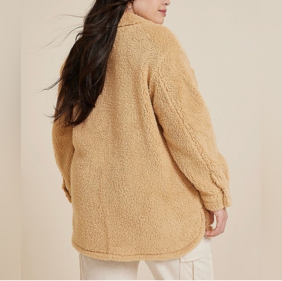 Maurices Plush Mauve Or Tan Sherpa Jacket - Picture 4 of 4